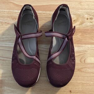 Women's Burgundy Dansko Mary Jane Shoes